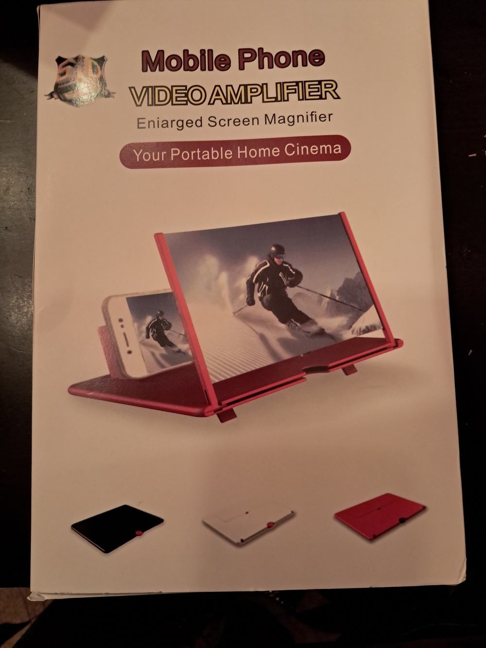 Video Amplifier Screen Magnifier Stand - Red